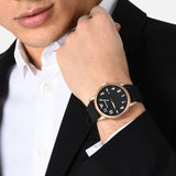 Emporio Armani Luigi Quartz Black Dial Black Rubber Strap Watch For Men - AR11097 Authentic Buy Shop Now