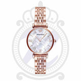 Emporio Armani Mother of Pearl Dial Rose Gold Steel Strap Watch For Women - AR11110 Authentic Buy Shop Now
