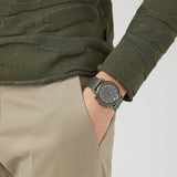 Emporio Armani Luigi Quartz Chronograph Black Dial Green Mesh Bracelet Watch For Men - AR11115 Authentic Buy Shop Now