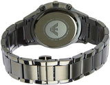 Emporio Armani Renato Chronograph Quartz Grey Dial Green Steel Strap Watch For Men - AR11117 Authentic Buy Shop Now