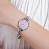 Emporio Armani Aurora Mother Of Pearl Purple Dial Silver Steel Strap Watch For Women - AR11122 Authentic Buy Shop Now