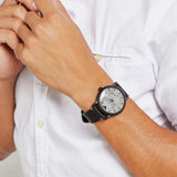 Emporio Armani Luigi Quartz White Dial Black Rubber Strap Watch For Men - AR11136 Authentic Buy Shop Now