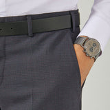 Emporio Armani Aviator Brown Dial Grey Mesh Bracelet Watch For Men - AR11141 Authentic Buy Shop Now