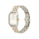 Emporio Armani Gianni T Bar Mother of Pearl Dial Two Tone Steel Strap Watch For Women - AR11146 Authentic Buy Shop Now