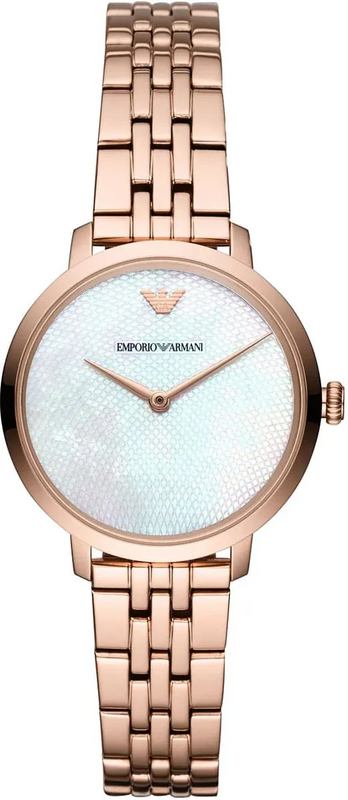 Emporio Armani Modern Mother of Pearl White Dial Rose Gold Steel Strap Watch for Women - AR11158 Authentic Buy Shop Now