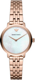 Emporio Armani Modern Mother of Pearl White Dial Rose Gold Steel Strap Watch for Women - AR11158 Authentic Buy Shop Now