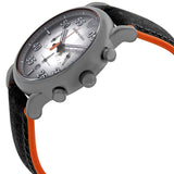 Emporio Armani Chronograph Quartz Grey Dial Black Leather Strap Watch For Men - AR11174 Authentic Buy Shop Now