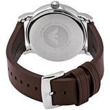 Emporio Armani Luigi Quartz Grey Dial Brown Leather Strap Watch For Men - AR11175 Authentic Buy Shop Now
