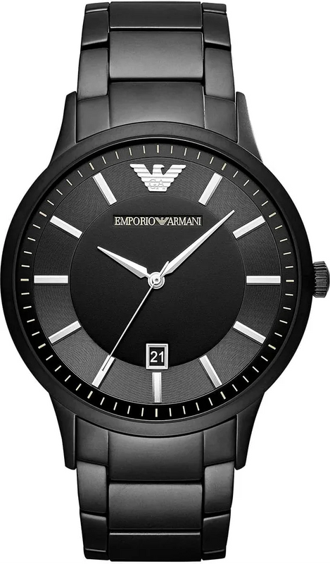Emporio Armani Renato Black Dial Black Steel Strap Watch for Men - AR11184 Authentic Buy Shop Now