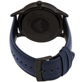 Emporio Armani Renato Quartz Blue Dial Blue Leather Strap Watch For Men - AR11190 Authentic Buy Shop Now