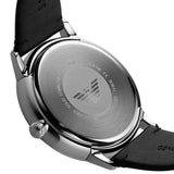 Emporio Armani Ruggero Black Dial Black Leather Strap Watch for Men - AR11193 Authentic Buy Shop Now