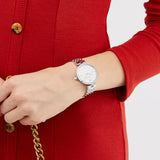 Emporio Armani Arianna Analog White Dial Silver Steel Strap Watch For Women - AR11195 Authentic Buy Shop Now