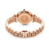 Emporio Armani Gianni T Bar Black Dial Rose Gold Steel Strap Watch For Women - AR11206 Authentic Buy Shop Now