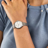 Emporio Armani Modern Silver Dial Silver Steel Strap Watch for Women - AR11213 Authentic Buy Shop Now