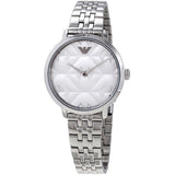 Emporio Armani Modern Silver Dial Silver Steel Strap Watch for Women - AR11213 Authentic Buy Shop Now