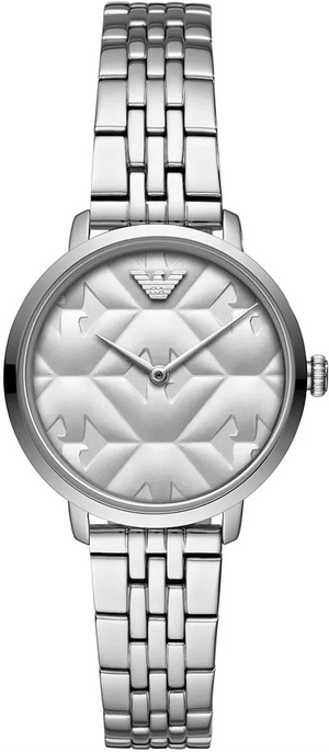 Emporio Armani Modern Silver Dial Silver Steel Strap Watch for Women - AR11213 Authentic Buy Shop Now