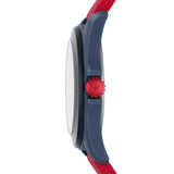 Emporio Armani Sigma Silver Dial Red Silicone Strap Watch for Men - AR11219 Authentic Buy Shop Now