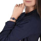 Emporio Armani Gianni T Bar Quartz Blue Dial Two Tone Steel Strap Watch For Women - AR11222 Authentic Buy Shop Now