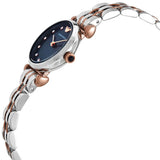 Emporio Armani Gianni T Bar Quartz Blue Dial Two Tone Steel Strap Watch For Women - AR11222 Authentic Buy Shop Now