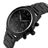 Emporio Armani Mario Chronograph Black Dial Black Steel Strap Watch For Men - AR11242 Authentic Buy Shop Now