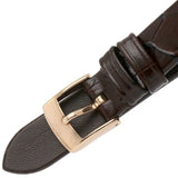 Emporio Armani Gianni T-Bar Silver Dial Brown Leather Strap Watch For Women - AR11269 Authentic Buy Shop Now