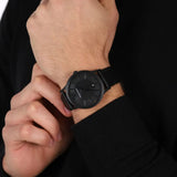 Emporio Armani Renato Black Dial Black Leather Strap Watch for Men - AR11276 Authentic Buy Shop Now