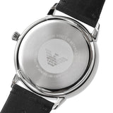 Emporio Armani Ruggero Grey Dial Black Leather Strap Watch for Men - AR11277 Authentic Buy Shop Now