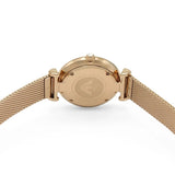 Emporio Armani Gianni T Bar Mother of Pearl Dial Rose Gold Mesh Bracelet Watch For Women - AR11320 Authentic Buy Shop Now