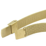 Emporio Armani Gianni T Bar Mother of Pearl Dial Gold Mesh Bracelet Watch For Women - AR11321 Authentic Buy Shop Now