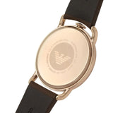 Emporio Armani Aviator Quartz Black Dial Brown Leather Strap Watch For Men - AR11337 Authentic Buy Shop Now