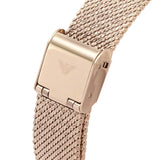 Emporio Armani Joy Quartz Rose Gold Dial Rose Gold Mesh Bracelet Watch For Women - AR11347 Authentic Buy Shop Now