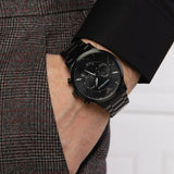 Emporio Armani Giovanni Chronograph Black Dial Black Steel Strap Watch For Men - AR11349 Authentic Buy Shop Now