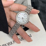 Emporio Armani Rosa Quartz White Dial Silver Steel Strap Watch For Women - AR11354 Authentic Buy Shop Now