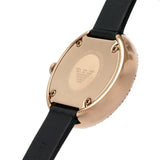 Emporio Armani Rosa Quartz Mother Of Pearl White Dial Black Leather Strap Watch For Women - AR11356 Authentic Buy Shop Now