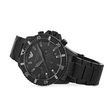 Emporio Armani Diver Chronograph Black Dial Black Steel Strap Watch For Men - AR11363 Authentic Buy Shop Now