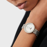 Emporio Armani Rosa Quartz Mother of Pearl Dial Silver Steel Strap Watch For Women - AR11461 Authentic Buy Shop Now