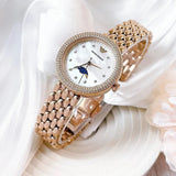 Emporio Armani Rosa Mother of Pearl Dial Rose Gold Steel Strap Watch For Women - AR11462 Authentic Buy Shop Now