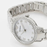 Emporio Armani Cleo Crystals Mother Of Pearl Dial Silver Steel Strap Watch For Women - AR11484 Authentic Buy Shop Now