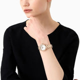 Emporio Armani Aira Three Hand Mother of Pearl Dial Rose Gold Steel Strap Watch For Women - AR11523 Authentic Buy Shop Now