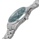Emporio Armani Chronograph Green Dial Silver Steel Strap Watch For Men - AR11480 Authentic Buy Shop Now