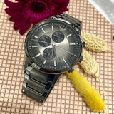 Emporio Armani Analog Chronograph Black Dial Black Steel Strap Watch For Men - AR11531 Authentic Buy Shop Now