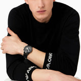Emporio Armani Analog Chronograph Black Dial Black Steel Strap Watch For Men - AR11531 Authentic Buy Shop Now