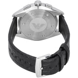 Emporio Armani Claudio Chronograph Black Dial Black Leather Strap Watch For Men - AR11542 Authentic Buy Shop Now