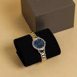 Emporio Armani Cleo Blue Dial Two Tone Steel Strap Watch for Women - AR11576 Authentic Buy Shop Now