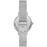 Emporio Armani Cleo Silver Dial Silver Mesh Strap Watch for Women - AR11584 Authentic Buy Shop Now