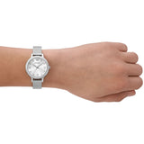 Emporio Armani Cleo Silver Dial Silver Mesh Strap Watch for Women - AR11584 Authentic Buy Shop Now