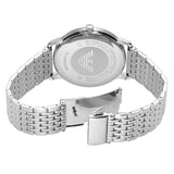 Emporio Armani Minimalist Black Dial Silver Steel Strap Watch for Men - AR11600 Authentic Buy Shop Now