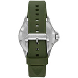 Emporio Armani World Explorer Green Dial Green Silicone Strap Watch for Men - AR11638 Authentic Buy Shop Now