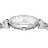 Emporio Armani Gianni T-Bar Mother of Pearl Dial Silver Steel Strap Watch for Women - AR11701 Authentic Buy Shop Now