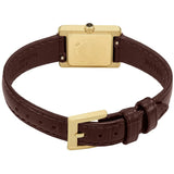 Emporio Armani Gianni T-Bar Brown Dial Brown Leather Strap Watch for Women - AR11705 Authentic Buy Shop Now